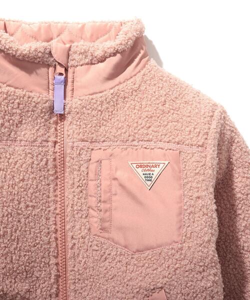 SHOO・LA・RUE(シューラルー)の「【100-150cm/撥水】キルト×ボアリバーシブルブルゾン(ブルゾン・キッズ・ピンク系/ブラウン系その他/チャコールグレー/アイボリー・14/13/15 /11/12/10)」の14枚目の写真