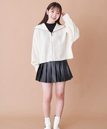 LOVETOXIC（ラブトキシック）の「フェイクレザープリーツスカパン（その他パンツ・キッズ）」