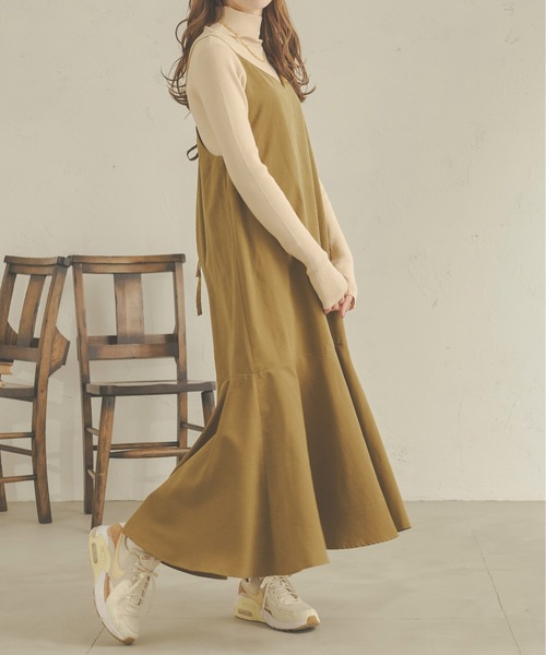 Ambre Neige（アンブルネージュ）の「起毛マーメイドキャミワンピース／【WEB/EC限定商品】（ワンピース・レディース・ダークブラウン/ブラック/ライトブラウン・FREE）」の12枚目の写真