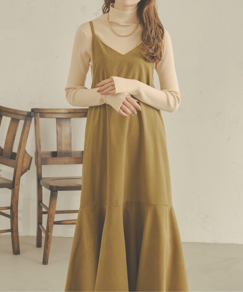Ambre Neige（アンブルネージュ）の「起毛マーメイドキャミワンピース／【WEB/EC限定商品】（ワンピース・レディース・ダークブラウン/ブラック/ライトブラウン・FREE）」の15枚目の写真