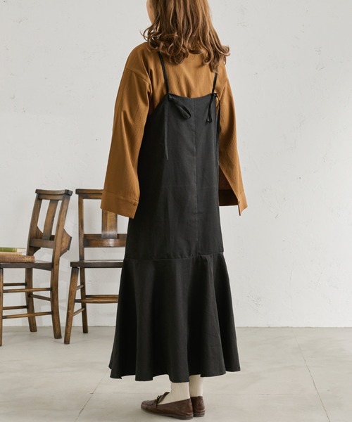 Ambre Neige（アンブルネージュ）の「起毛マーメイドキャミワンピース／【WEB/EC限定商品】（ワンピース・レディース・ダークブラウン/ブラック/ライトブラウン・FREE）」の14枚目の写真