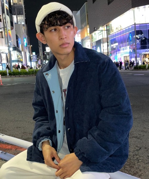 CIAOPANIC（チャオパニック）の「2WAYリバーシブル ボリュームコーチジャケット（ダウンジャケット/コート・レディース・グレー/スカイブルー/オレンジ・MEDIUM/LARGE）」の7枚目の写真