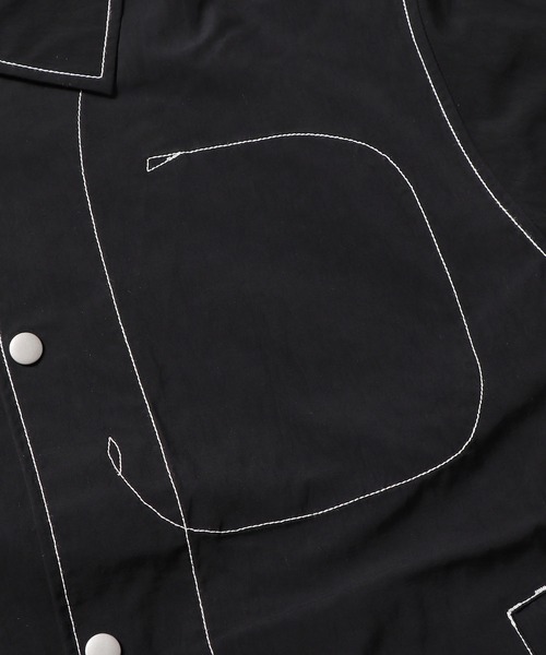 STUSSY（ステューシー）の「STUSSY/ステューシー Nylon Folsom コーチジャケット（カバーオール・メンズ・ラベンダー/ブラック・M/L/XL）」の7枚目の写真