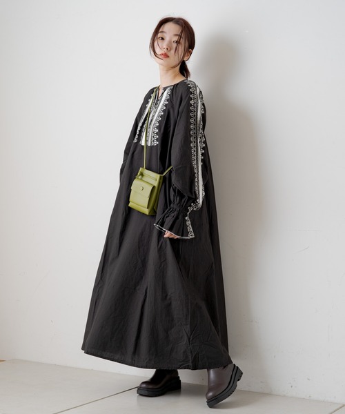 Kastane（カスタネ）の「ソフィア刺繍ワンピース（ワンピース・レディース・ホワイト/ブラック・FREE）」の18枚目の写真