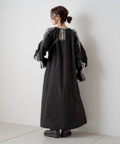 Kastane（カスタネ）の「ソフィア刺繍ワンピース（ワンピース・レディース・ホワイト/ブラック・FREE）」の22枚目の写真