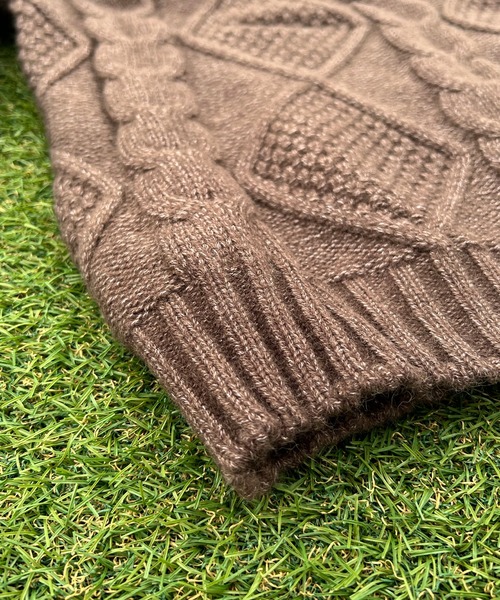 BEATJIVE(ビートジャイブ)の「ビッグシルエット ハーフジップ ニット プルオーバー レディース(ニット/セーター・レディース・グレー/ベージュ/ブラウン・FREE)」の8枚目の写真