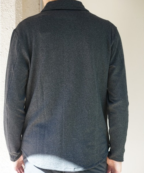 MAJESTIC FILATURES（マジェスティックフィラチュール）の「MAJESTIC FILATURES/マジェスティックフィラチュール/VISCOSE シャツ（シャツ/ブラウス・メンズ・チャコール/ブラック・M/L/S）」の6枚目の写真
