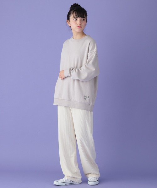 GLOBAL WORK（グローバルワーク）の「カットコールイージーパンツ/AND YUA ANY/168432（シャツ/ブラウス・キッズ・ブラック/オフホワイト・150cm/160cm）」の3枚目の写真