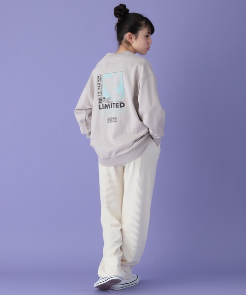 GLOBAL WORK（グローバルワーク）の「カットコールイージーパンツ/AND YUA ANY/168432（シャツ/ブラウス・キッズ・ブラック/オフホワイト・150cm/160cm）」の5枚目の写真