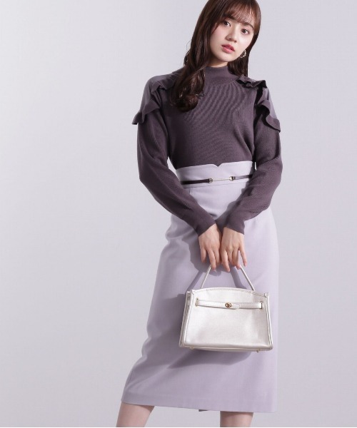 PROPORTION BODY DRESSING（プロポーションボディドレッシング）の「パールベルトタイトスカート / 1213120102（スカート・レディース・ピンク/グレー・X-SMALL/SMALL/MEDIUM）」の7枚目の写真