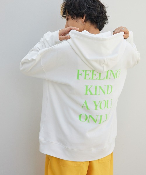 PBLIM(ページボーイリム)の「PAGEBOYLIM/カラーロゴフーディー(パーカー・レディース・ネイビー/オフホワイト・MEDIUM/LARGE)」の4枚目の写真