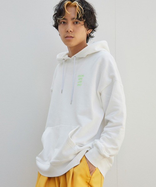 PBLIM(ページボーイリム)の「PAGEBOYLIM/カラーロゴフーディー(パーカー・レディース・ネイビー/オフホワイト・MEDIUM/LARGE)」の6枚目の写真