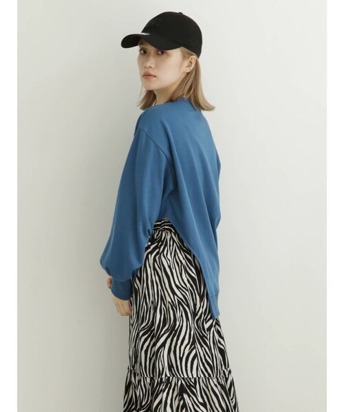 MURUA(ムルーア)の「ヘムカットアシメプルオーバー(Tシャツ/カットソー・レディース・ブラック/ブルー・FREE)」の9枚目の写真