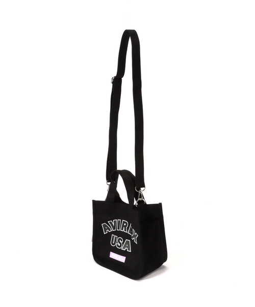 AVIREX(アヴィレックス)の「【MILKFED.×AVIREX】MINI TOTE BAG/ ミニトートバッグ(トートバッグ・レディース・ホワイト系2/ブラック・F)」の4枚目の写真