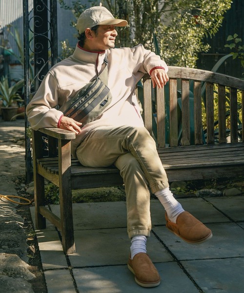 BAYFLOW(ベイフロー)の「フリーススナッププルオーバー(Tシャツ/カットソー・メンズ・ベージュ/ブラック・MEDIUM/LARGE)」の11枚目の写真