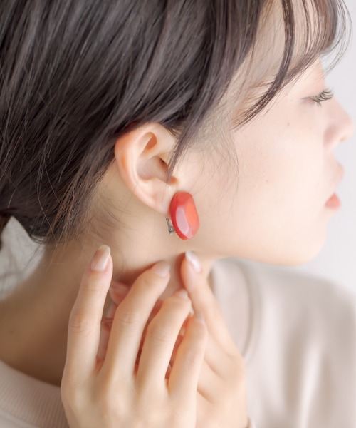 MARION GODART(マリオンゴダール)の「【MARION GODART(マリオンゴダール)】サークルドットイヤリング(イヤリング・レディース・ブラック/ボルドー/グリーン系その他2・FREE)」の21枚目の写真