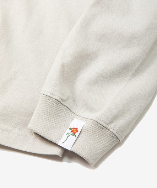 rehacer（レアセル）の「rehacer : Botanical Stole Wide L/S  / ボタニカルストール ワイド ロングスリーブ カットソー（Tシャツ/カットソー・メンズ・ホワイト/グレイッシュベージュ・SMALL/MEDIUM/LARGE/X-LARGE）」の15枚目の写真