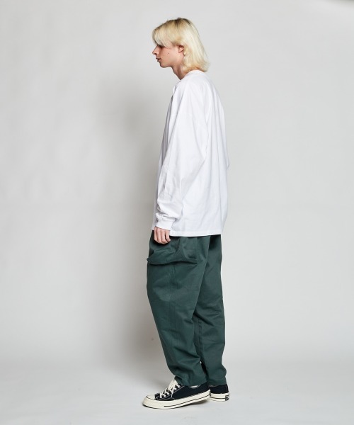 rehacer（レアセル）の「rehacer : Botanical Stole Wide L/S  / ボタニカルストール ワイド ロングスリーブ カットソー（Tシャツ/カットソー・メンズ・ホワイト/グレイッシュベージュ・SMALL/MEDIUM/LARGE/X-LARGE）」の10枚目の写真
