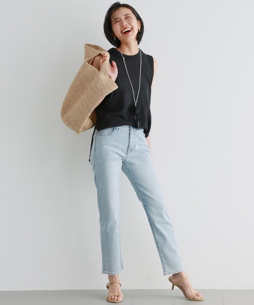 BARNYARDSTORM（バンヤードストーム）の「BARNYARDSTORM / NEWスリムボーイデニムパンツ（デニムパンツ・レディース・インディゴブルー/グレー/ホワイト/グレイッシュベージュ/ブルー系1/ダークブルー/ブラック・00/0/1/2）」の20枚目の写真