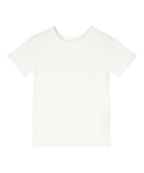 titivate(ティティベイト)の「クルーネックコットンカットソーTシャツ(Tシャツ/カットソー・レディース・ベージュ/パープル/ブラック/グレー/オフホワイト・S/M/L)」の16枚目の写真