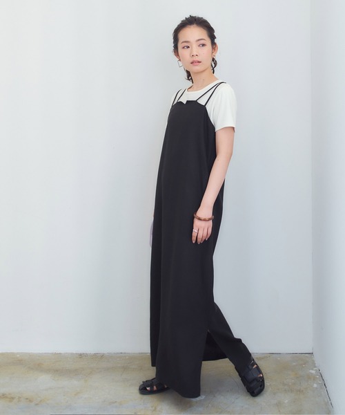 titivate(ティティベイト)の「クルーネックコットンカットソーTシャツ(Tシャツ/カットソー・レディース・ベージュ/パープル/ブラック/グレー/オフホワイト・S/M/L)」の21枚目の写真
