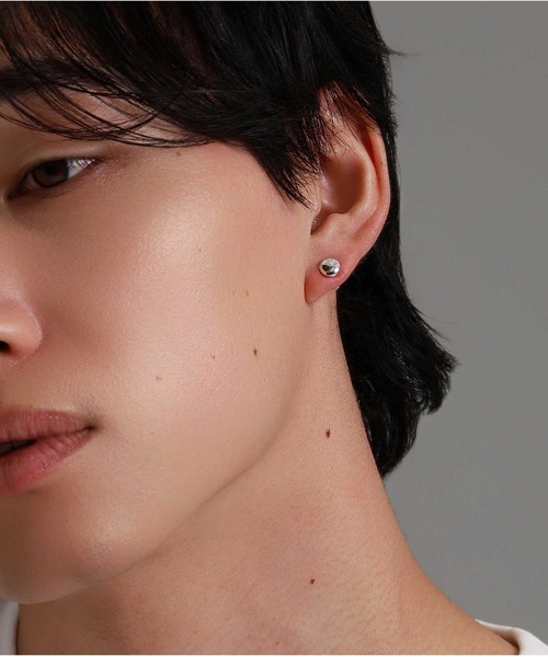 LION HEART シルバー925 ピアス(片耳用) LION HEART（ライオンハート） for Gift ツイスト フープピアス