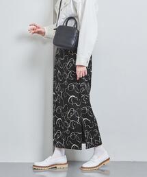 ユナイテッドアローズ　リーフプリント タイトスカート BEAUTY&YOUTH UNITED ARROWS（ビューティーアンドユース
