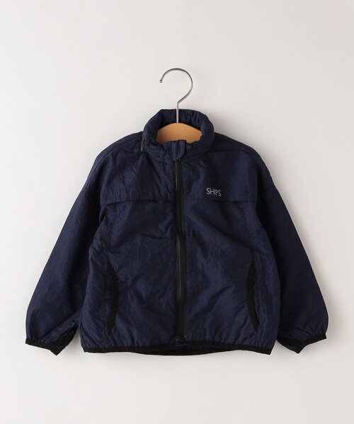 SHIPS(シップス)の「SHIPS KIDS:80~90cm / 〈撥水〉ジップ パーカー(ナイロンジャケット・キッズ・ライトグリーン/ネイビー・80/90)」の1枚目の写真