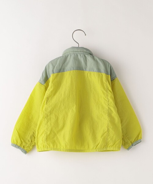 SHIPS(シップス)の「SHIPS KIDS:80~90cm / 〈撥水〉ジップ パーカー(ナイロンジャケット・キッズ・ライトグリーン/ネイビー・80/90)」の3枚目の写真