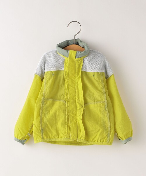 SHIPS(シップス)の「SHIPS KIDS:80~90cm / 〈撥水〉ジップ パーカー(ナイロンジャケット・キッズ・ライトグリーン/ネイビー・80/90)」の4枚目の写真