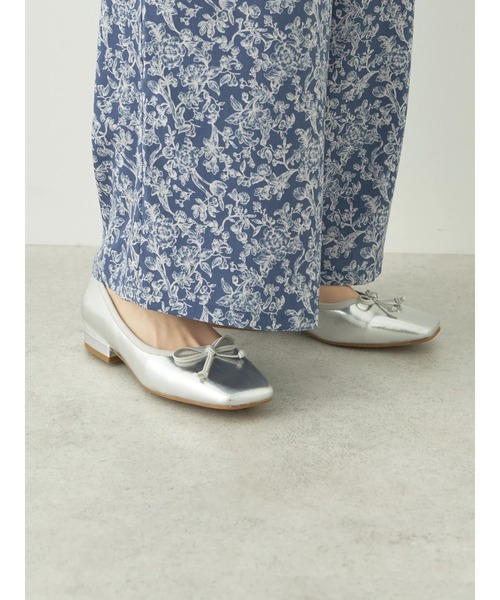 ORiental TRaffic（オリエンタルトラフィック）の「ORientalTRaffic　バレエパンプス（パンプス・レディース・ホワイト/シルバー・35/36/37/38/39）」の7枚目の写真