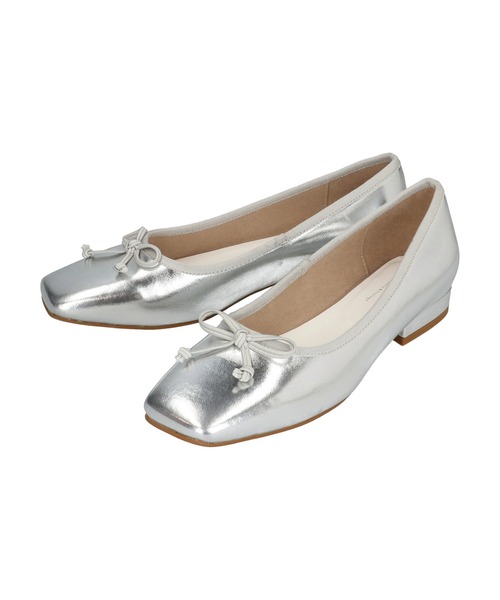 ORiental TRaffic（オリエンタルトラフィック）の「ORientalTRaffic　バレエパンプス（パンプス・レディース・ホワイト/シルバー・35/36/37/38/39）」の16枚目の写真