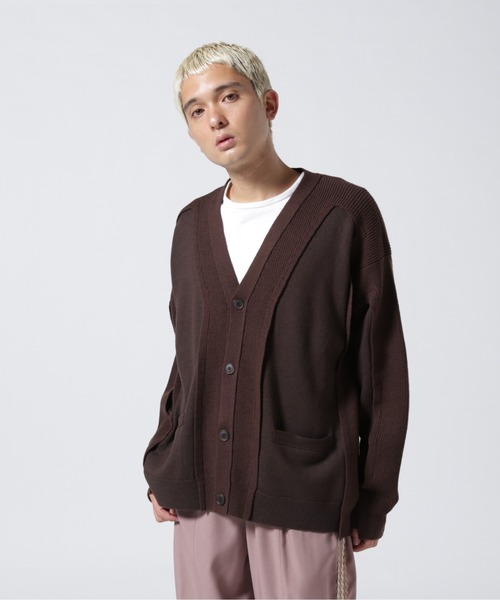 YOKE（ヨーク）の「YOKE/ヨーク/Broken Cardigan（カーディガン/ボレロ・メンズ・ブラウン・2）」の2枚目の写真