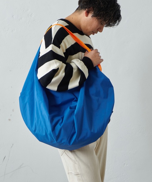 CIAOPANIC TYPY（チャオパニックティピー）の「□ワッシャーナイロンBIGトート（トートバッグ・メンズ・ブルー/ベージュ/オレンジ/ブラック・ONE SIZE）」の16枚目の写真