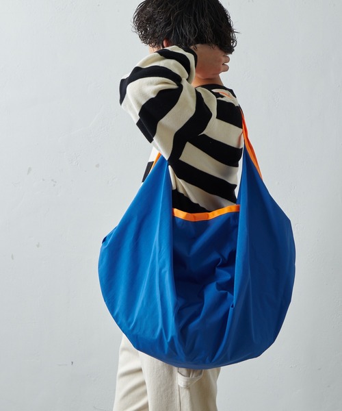 CIAOPANIC TYPY（チャオパニックティピー）の「□ワッシャーナイロンBIGトート（トートバッグ・メンズ・ブルー/ベージュ/オレンジ/ブラック・ONE SIZE）」の17枚目の写真