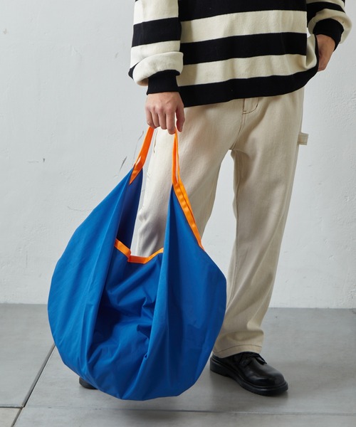 CIAOPANIC TYPY（チャオパニックティピー）の「□ワッシャーナイロンBIGトート（トートバッグ・メンズ・ブルー/ベージュ/オレンジ/ブラック・ONE SIZE）」の18枚目の写真
