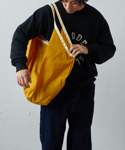 CIAOPANIC TYPY（チャオパニックティピー）の「□ワッシャーナイロンBIGトート（トートバッグ・メンズ・ブルー/ベージュ/オレンジ/ブラック・ONE SIZE）」の19枚目の写真