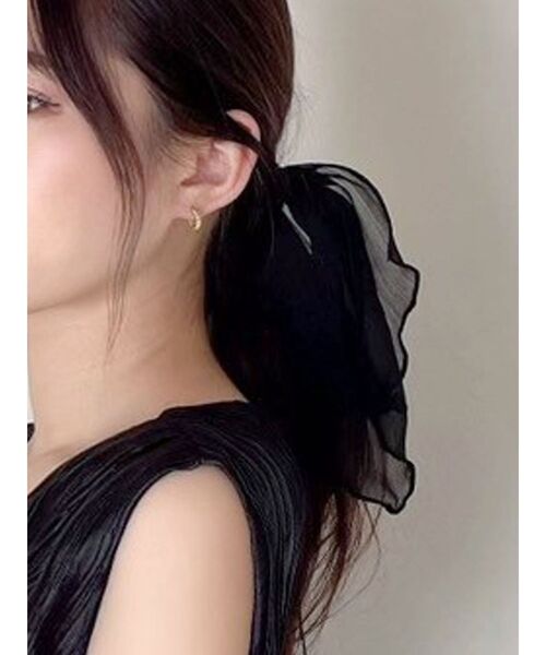 RESEXXY（リゼクシー）の「シアーリボンヘアゴム（ヘアゴム・レディース・ブラック/アイボリー/ピンク・FREE）」の3枚目の写真