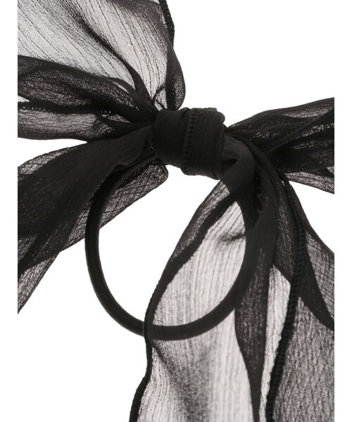 RESEXXY（リゼクシー）の「シアーリボンヘアゴム（ヘアゴム・レディース・ブラック/アイボリー/ピンク・FREE）」の5枚目の写真