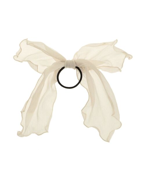 RESEXXY（リゼクシー）の「シアーリボンヘアゴム（ヘアゴム・レディース・ブラック/アイボリー/ピンク・FREE）」の7枚目の写真