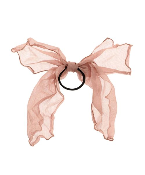 RESEXXY（リゼクシー）の「シアーリボンヘアゴム（ヘアゴム・レディース・ブラック/アイボリー/ピンク・FREE）」の8枚目の写真