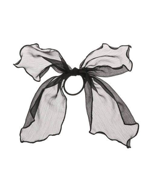 RESEXXY（リゼクシー）の「シアーリボンヘアゴム（ヘアゴム・レディース・ブラック/アイボリー/ピンク・FREE）」の10枚目の写真