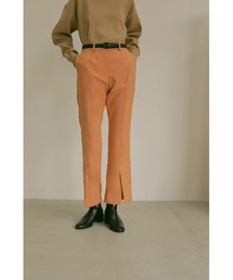 FRONT SLIT FLARE PANTS