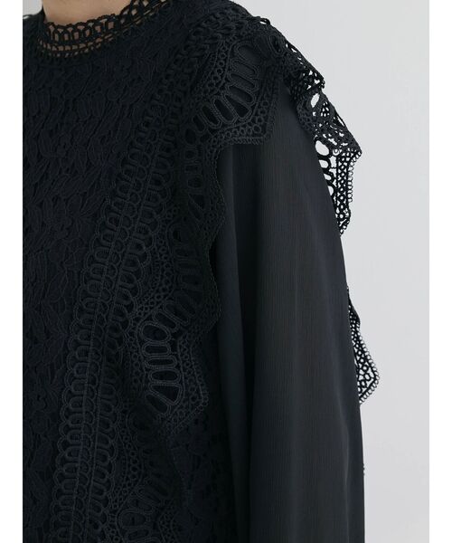 Petit fleur（プチフルール）の「・Petit　Fleur　イロイロレースキリカエブラウス（シャツ/ブラウス・レディース・ブラック/ライトグリーン/グレイッシュベージュ/オフホワイト・FREE）」の11枚目の写真