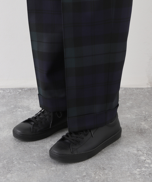 MARKAWARE CLASSIC WIDE TROUSERS 2 ブラック MARKAWARE(マーカウェア) / Organic Wool 2/80 Gabardine Double