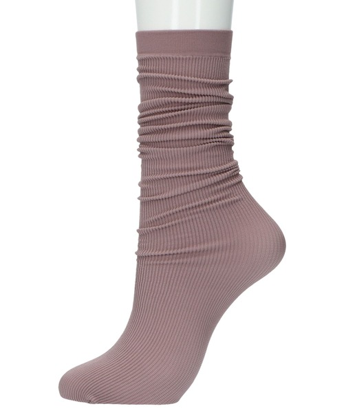 JILL STUART（ジルスチュアート）の「JILL STUART シアバター加工 消臭糸使用 60D相当 リブソックス 01058832（ソックス/靴下・レディース・ブラウン系その他2/ブラック/シルバー系その他/ブラウン系その他/スモークピンク/グレイッシュブルー/チャコールグレー/ダークネイビー・23-25cm）」の7枚目の写真