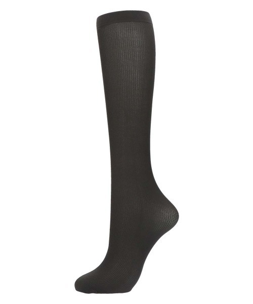 JILL STUART（ジルスチュアート）の「JILL STUART シアバター加工 消臭糸使用 60D相当 リブソックス 01058832（ソックス/靴下・レディース・ブラウン系その他2/ブラック/シルバー系その他/ブラウン系その他/スモークピンク/グレイッシュブルー/チャコールグレー/ダークネイビー・23-25cm）」の3枚目の写真