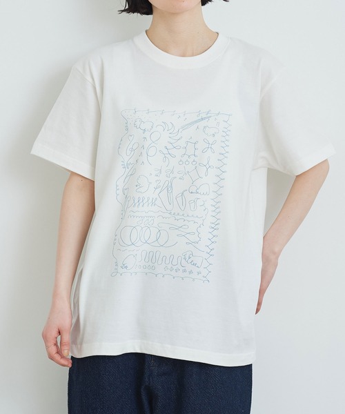 l'atelier du savon（アトリエドサボン）の「色鉛筆の絵prTシャツ（T