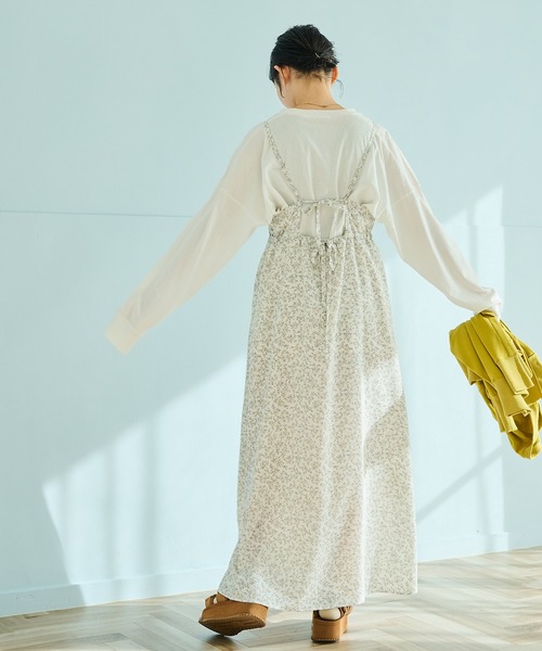 Crisp（クリスプ）の「バックリボンフラワーワンピース（ワンピース・レディース・ホワイト/アイボリー・FREE）」の20枚目の写真