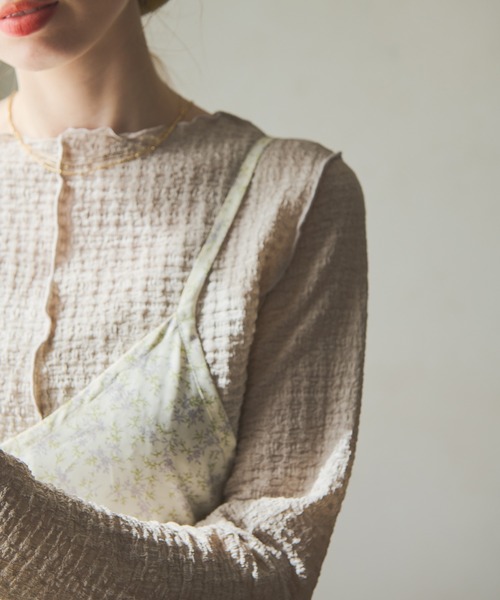 Crisp（クリスプ）の「バックリボンフラワーワンピース（ワンピース・レディース・ホワイト/アイボリー・FREE）」の5枚目の写真